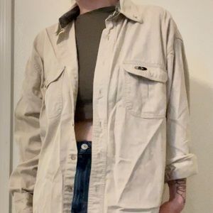 Missy oak oversized button up